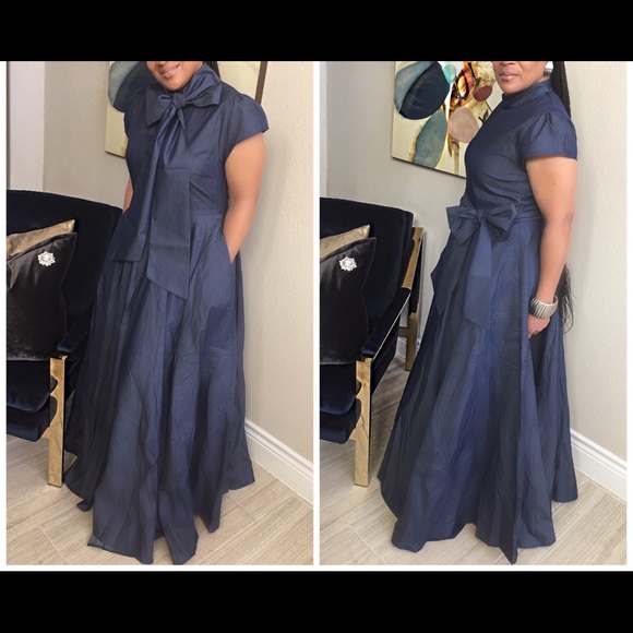 lightweight denim maxi dress